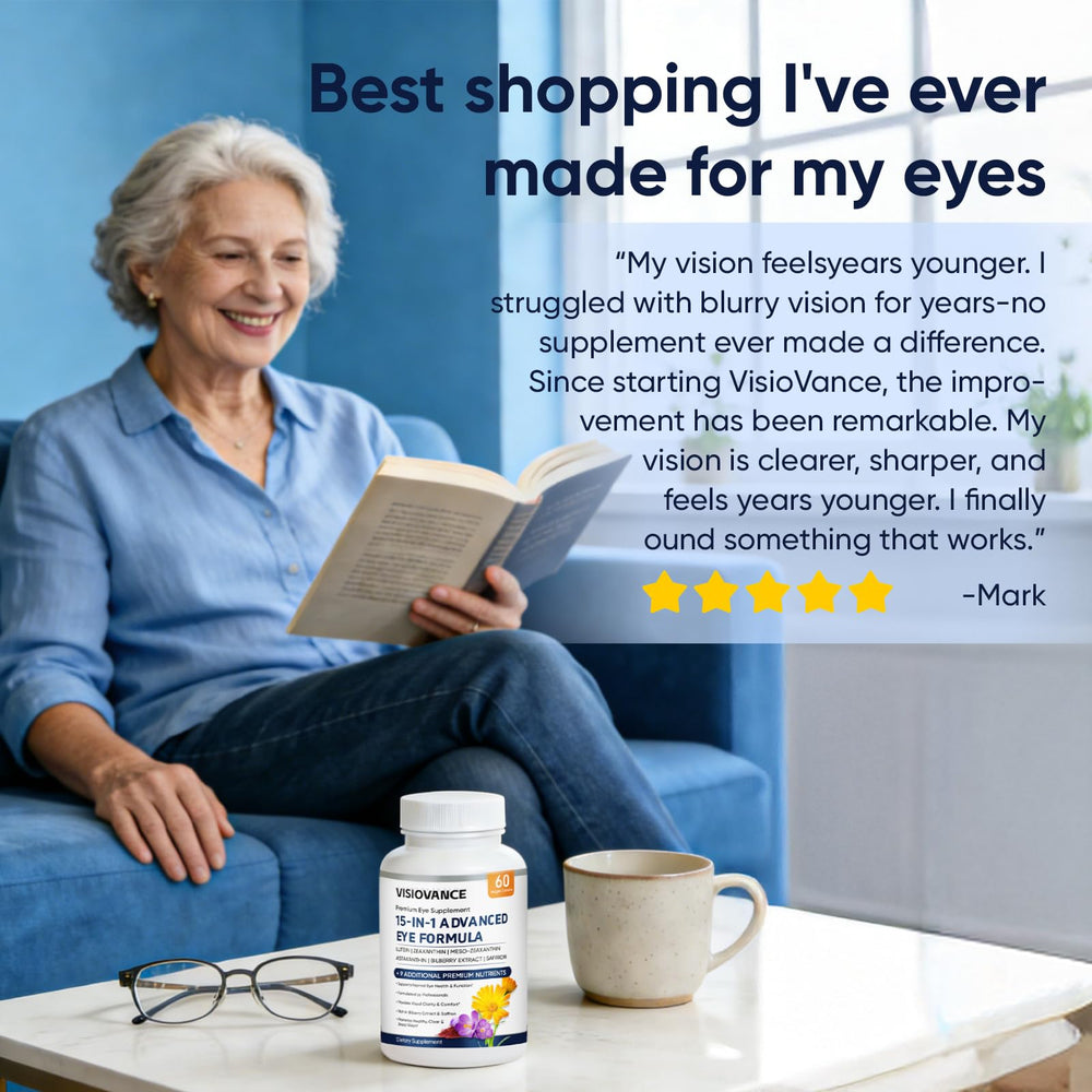 Lexenic VisioVance label detail highlighting clean, non-GMO formula