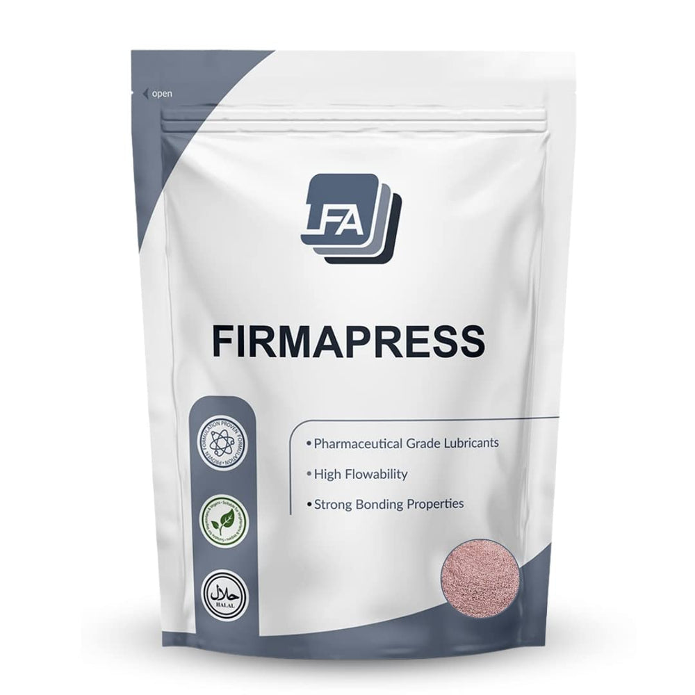 LFA Firmapress powder bottle for direct compression tablet development.