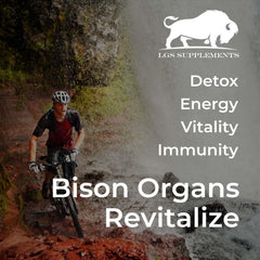LGS Supplements Grass-Fed Bison Organ capsules in bottle for daily use