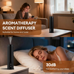 LIARTY diffuser remote-app control enables easy scheduling and customization.
