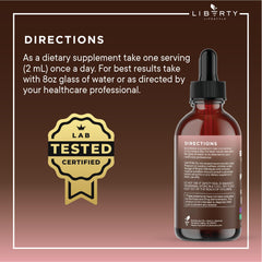 Liberty Lifestyle Defend liquid tincture with dropper ready for on-the-go use.