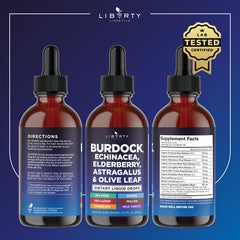 Liberty Lifestyle 8-herb blend packaging highlights holistic wellness