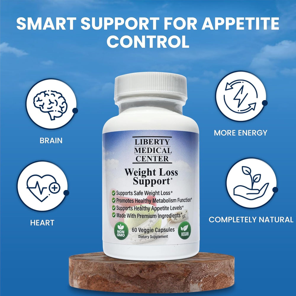 Liberty Medical Center pills feature Guarana for natural caffeine and focus