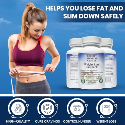 Liberty Medical Center capsules close-up emphasize plant-based ingredients for natural fat burning support