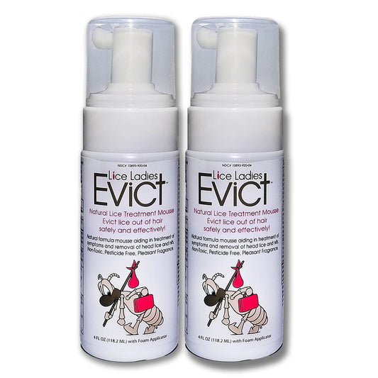 Lice Ladies Evict foam bottle for simple lice treatment application