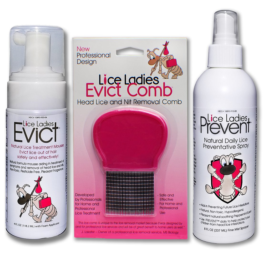 Lice Ladies Evict mousse bottle ready for quick kid treatment