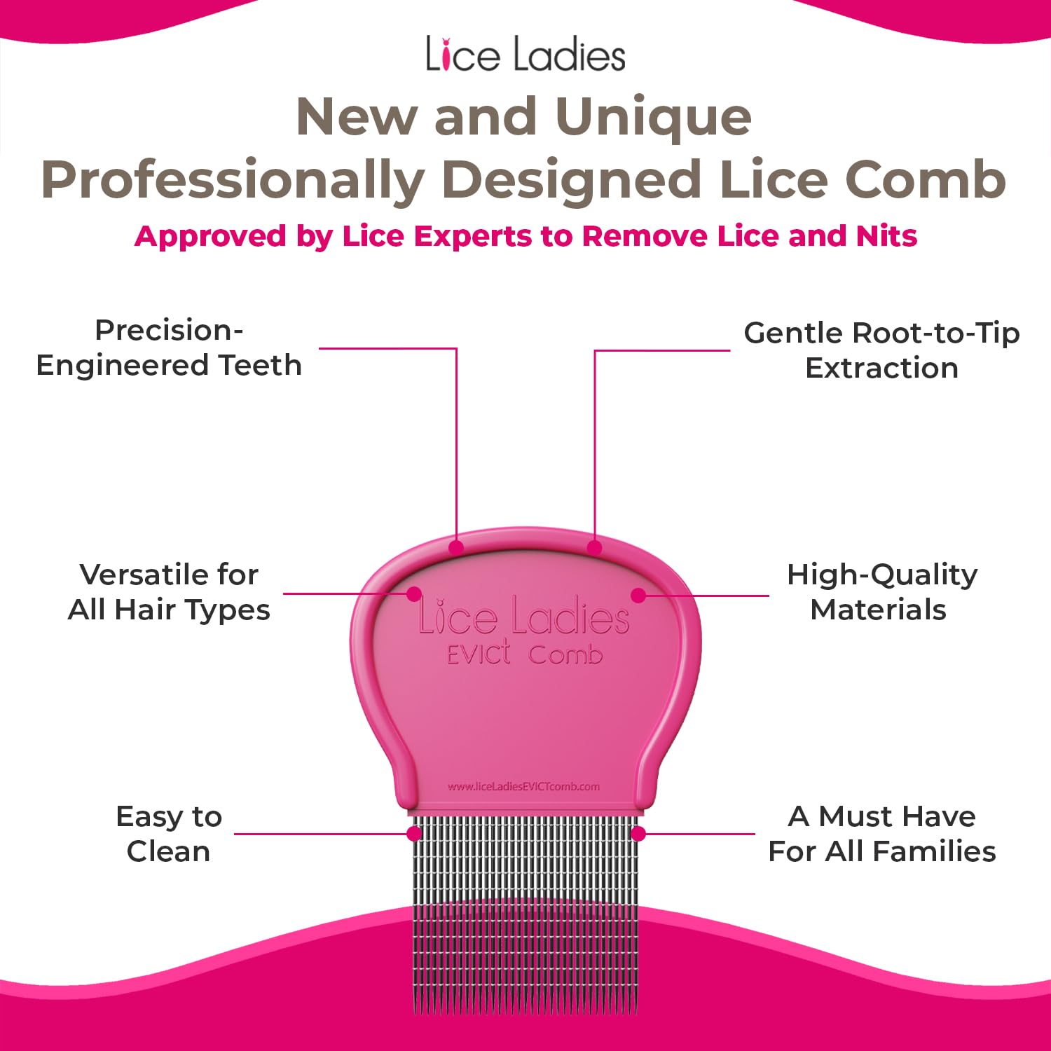 Lice Ladies packaging-in-hand for kid-friendly storage and easy use.