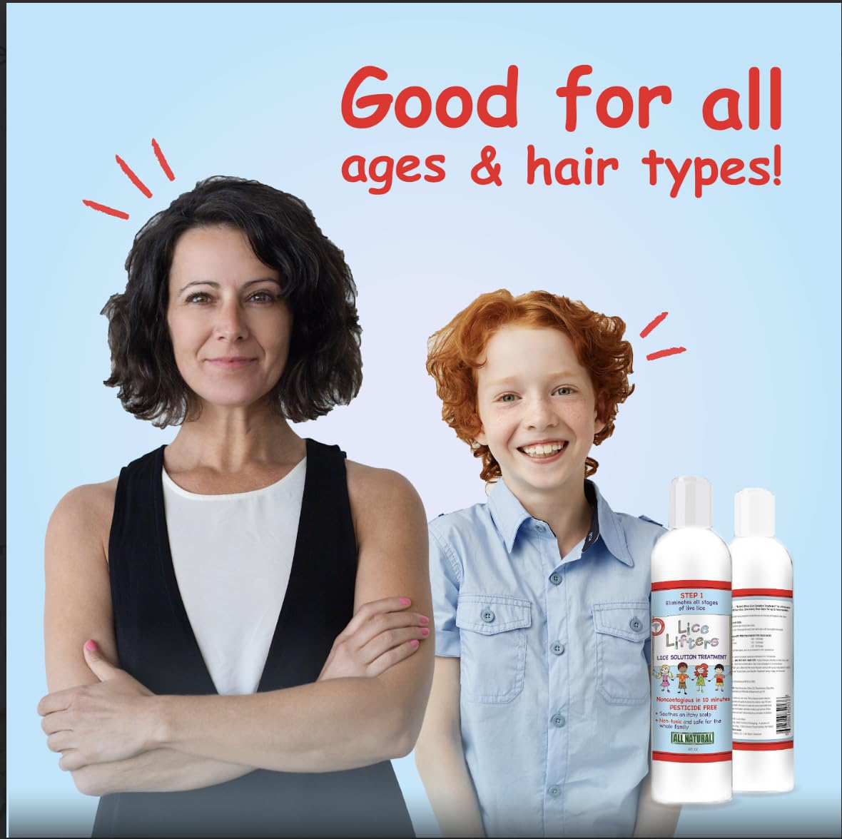 Lice Lifters Solution 2-pack bundle for convenient household savings