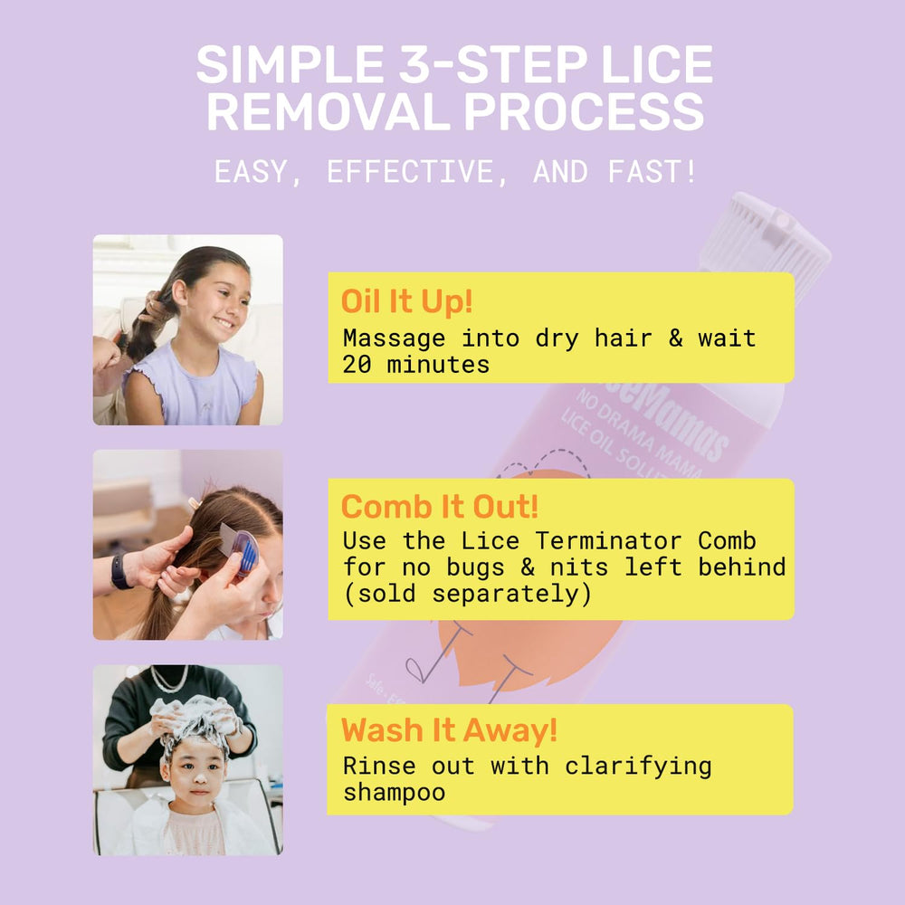 Lice Mamas for all hair types demonstrates versatile use for kids and adults