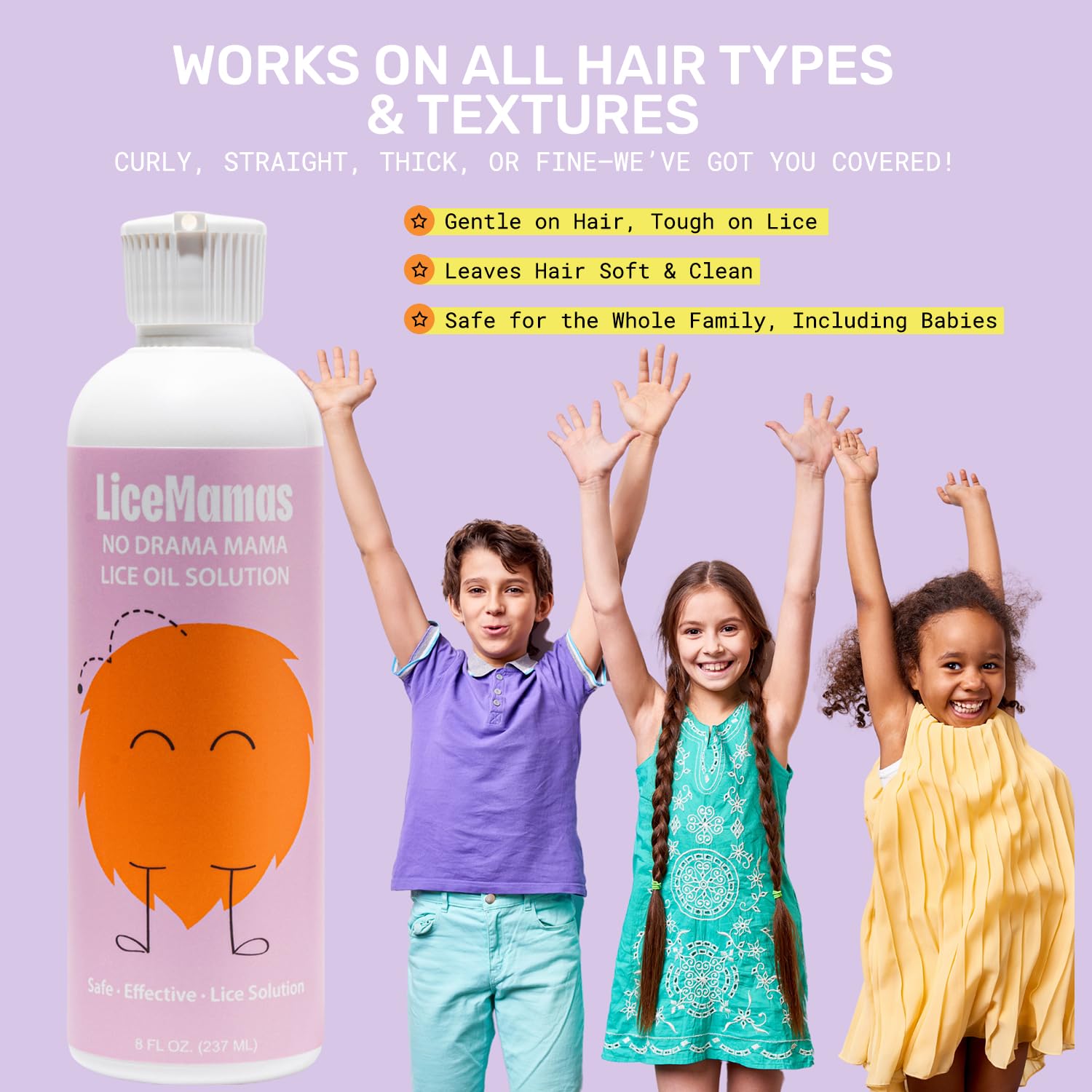 Lice Mamas home-use scene shows simple at-home lice care