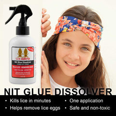 Lice Sisters kit layout displaying all components for family use