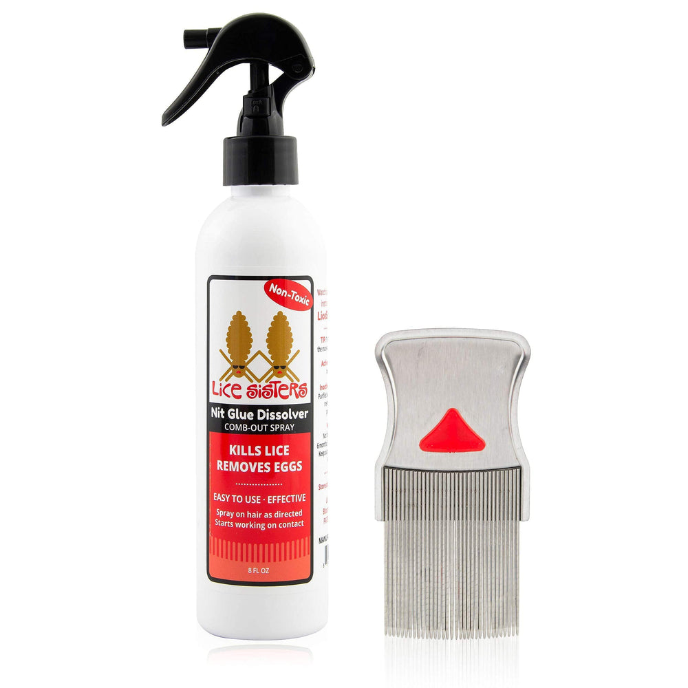Safety lock on Lice Sisters spray bottle to prevent leaks
