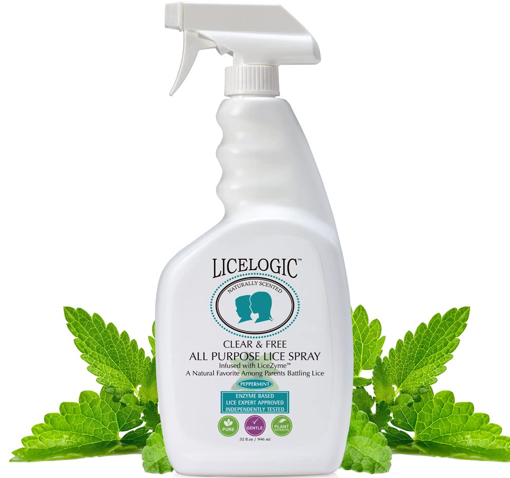 LiceLogic peppermint surface spray for safe home use on various surfaces