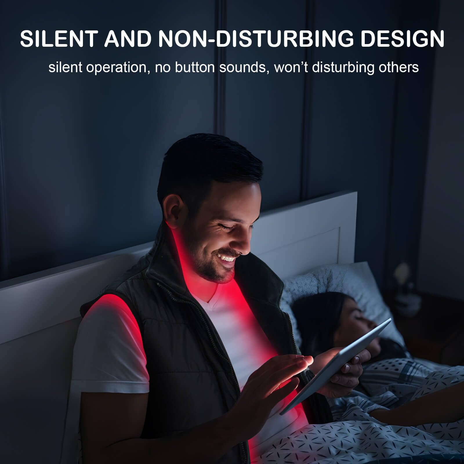 Licinwing red light vest 240-led array for comprehensive coverage