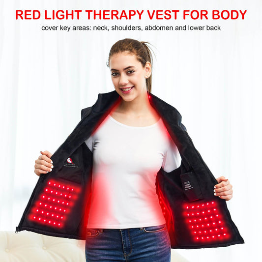 Licinwing red light vest abdomen-focused heating aids comfort during cramps