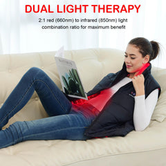 Licinwing red light vest lower-back relief after workouts