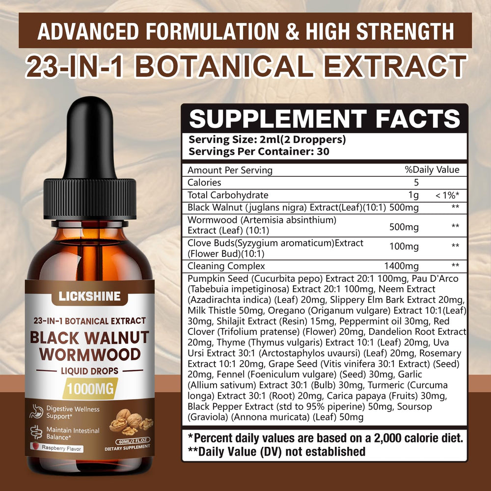 Lickshine 1000mg ultra-concentrated drops with dropper for fast absorption