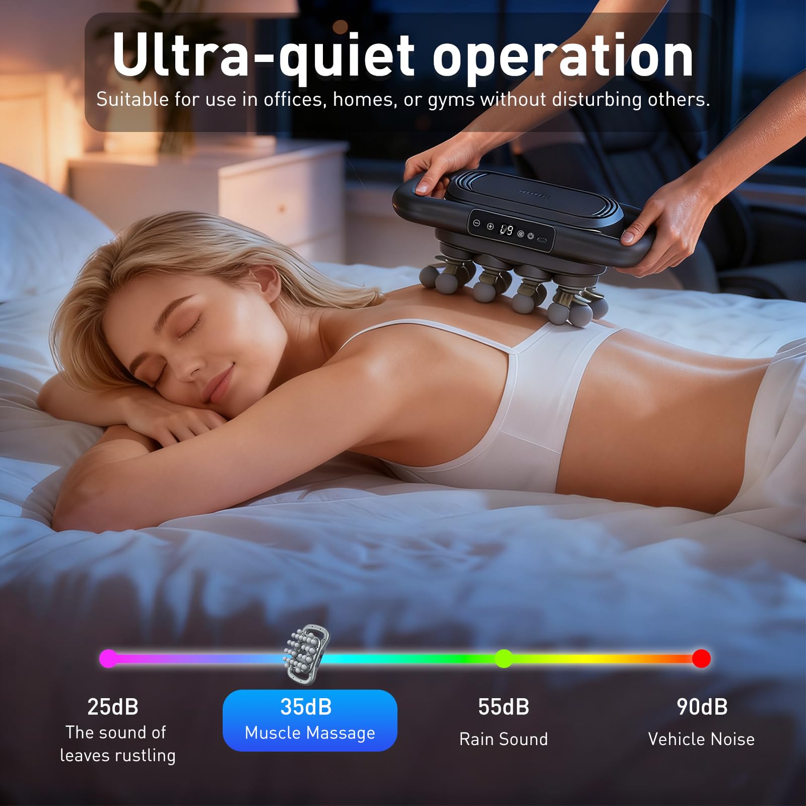 Lideeya Upgrade high-capacity battery enables long massage sessions.