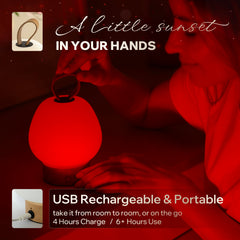 Liderstar warm red glow light creating a cozy bedtime ritual
