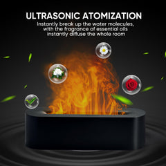 Liexopr fireplace diffuser 150ml reservoir offers longer use between refills.