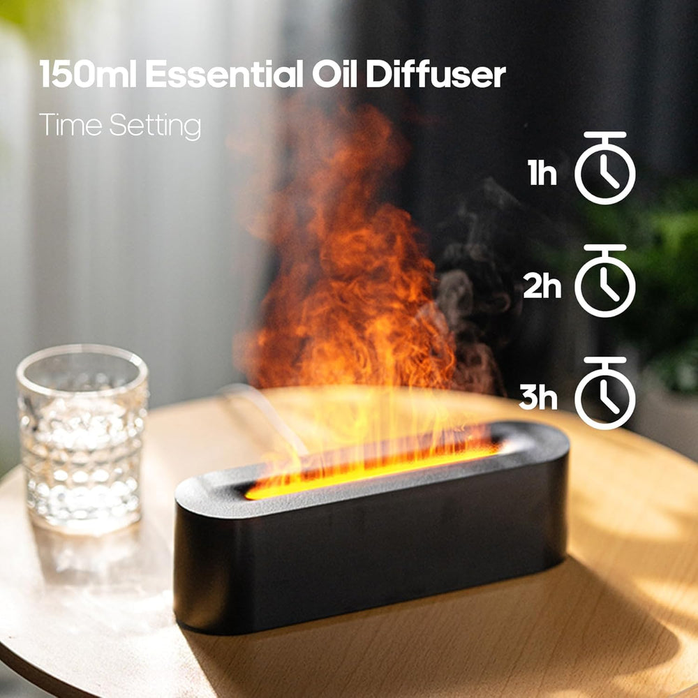 Liexopr fireplace diffuser timer and auto shut-off provide safe, hands-free operation.