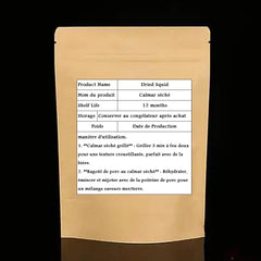 LIFAF dried squid table setting image suggests convenient, protein-rich snack.