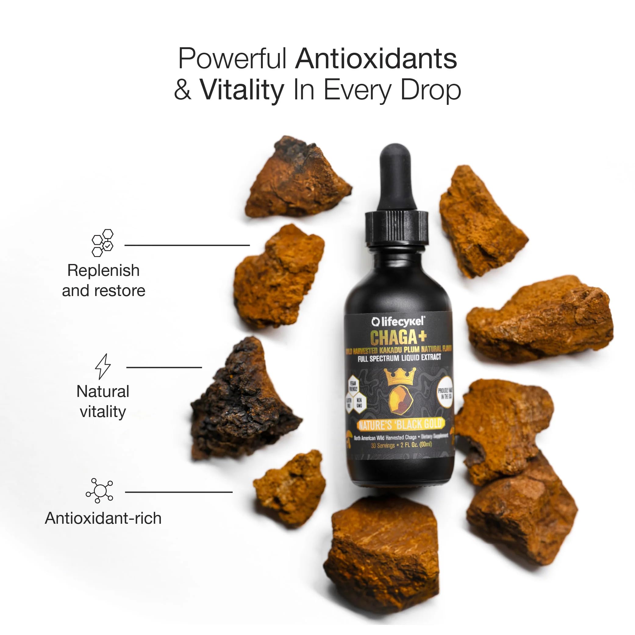 Life Cykel Mongolia Warrior Pack Shilajit gummies with trace minerals for natural energy support