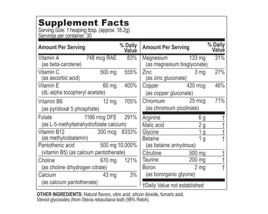 Life Enhancement InnerPower stevia drink mix in a glass for easy daily preparation.