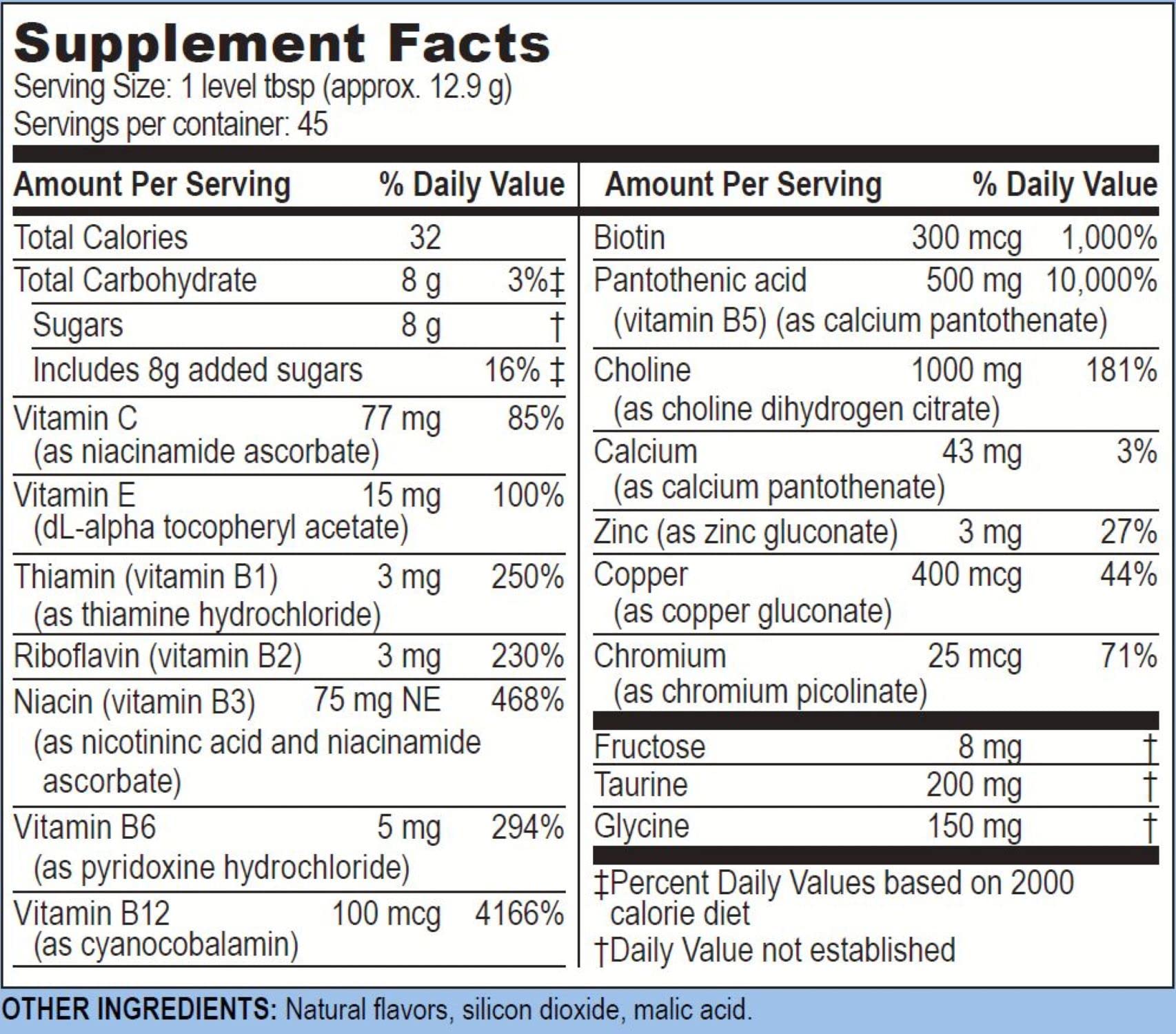 Life Enhancement Memory Upgrade drink serving image suggests refreshing citrus flavor and easy mixing.
