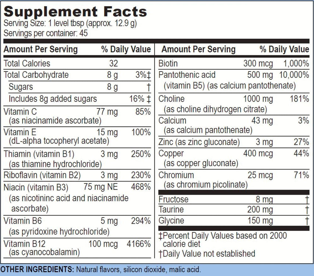 Life Enhancement Memory Upgrade drink serving image suggests refreshing citrus flavor and easy mixing.