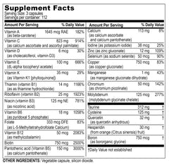 Life Enhancement Radical Shield capsules close-up illustrating a 3-capsule daily serving.