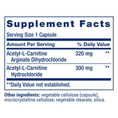 Life Extension Acetyl-L-Carnitine Arginate capsules for daily energy and nervous system support