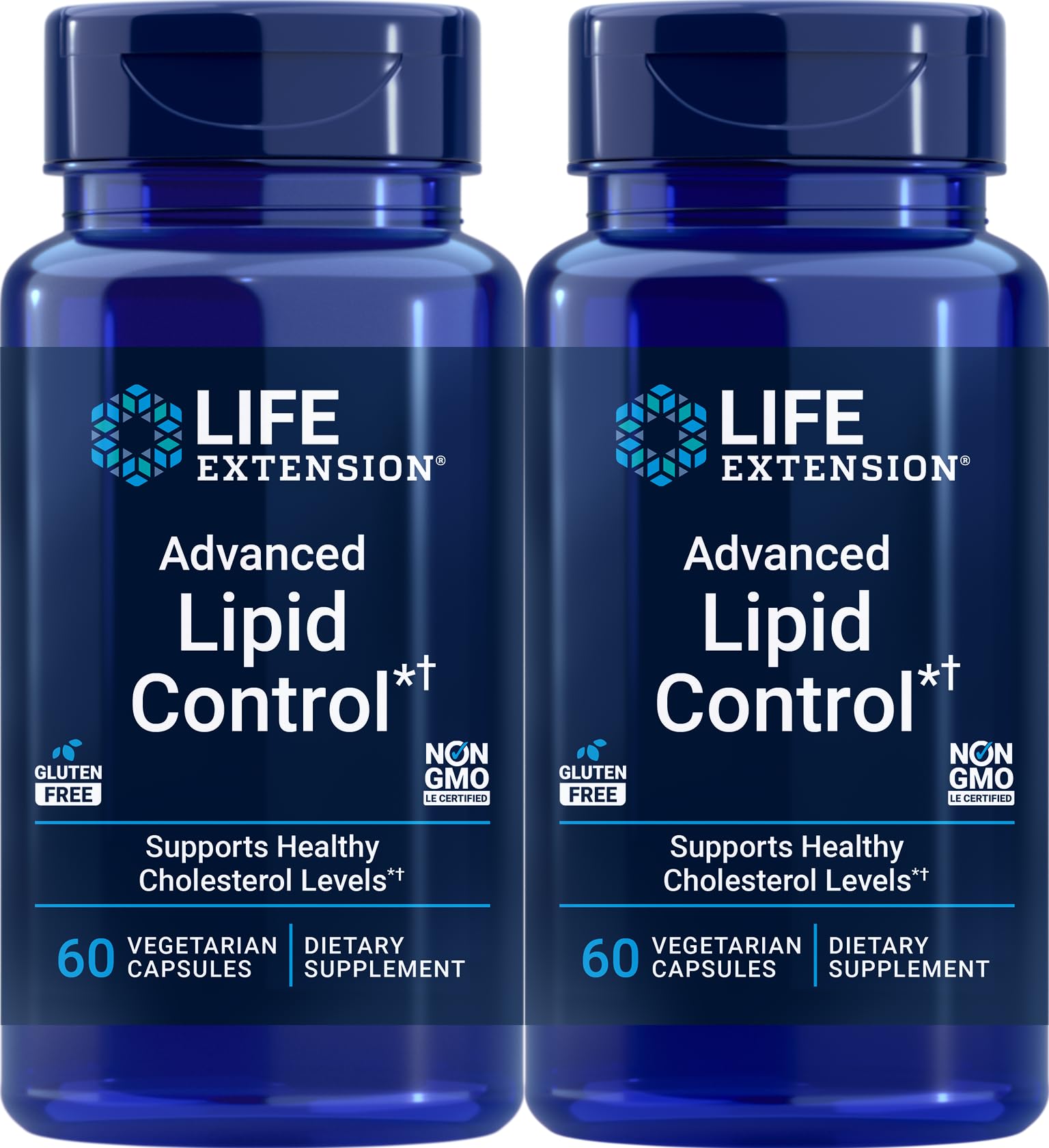 Life Extension Advanced Lipid Control bottle front view, supports daily lipid balance
