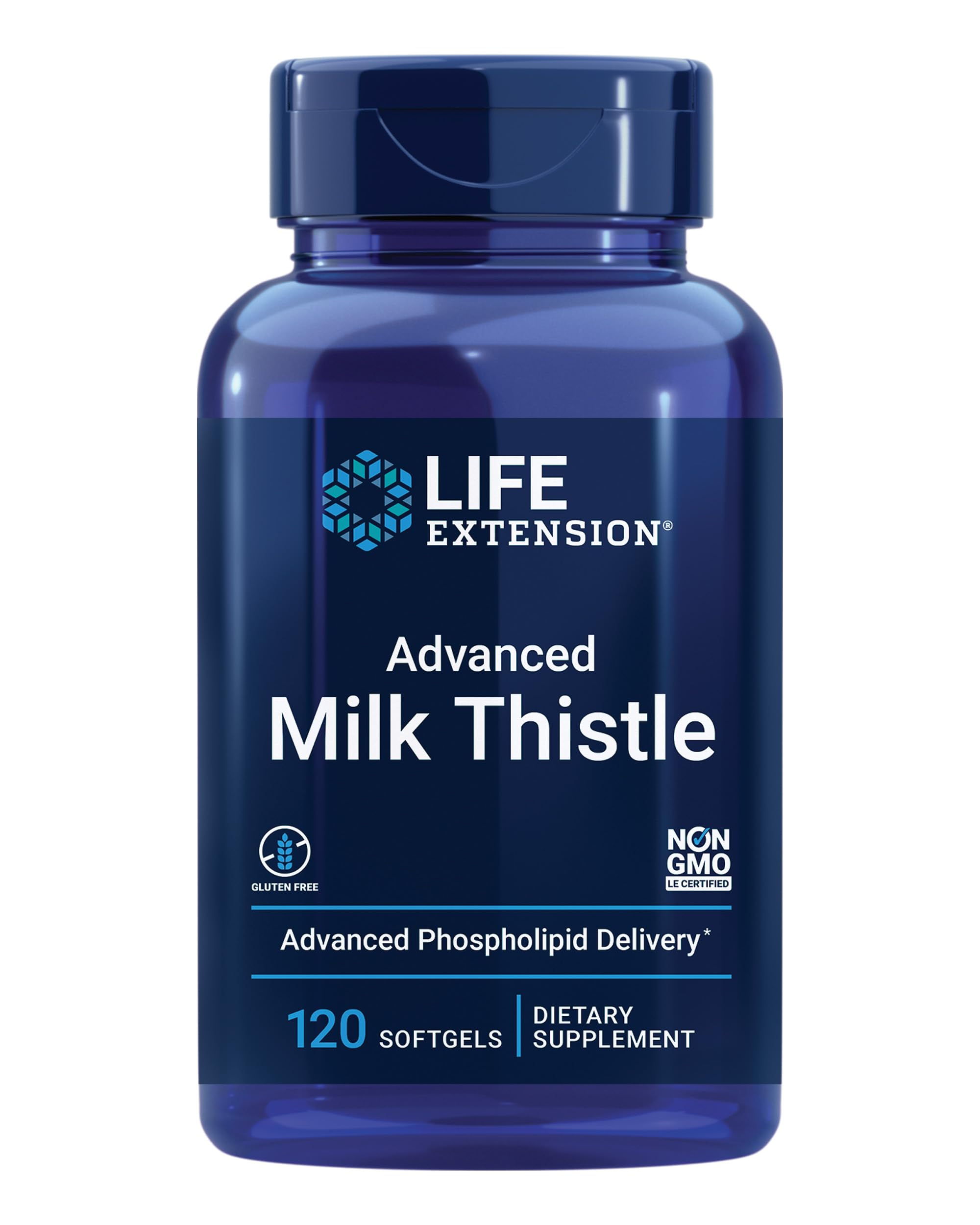 Life Extension Advanced Milk Thistle bottle front for liver health support