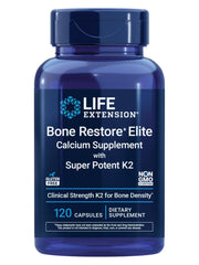 Life Extension Bone Restore Elite bottle front showing comprehensive bone health formula
