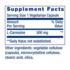 Life Extension Carnosine on workout mat, suggesting post-workout recovery potential