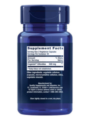 Life Extension Citicoline bottle label on shelf highlighting daily brain health.