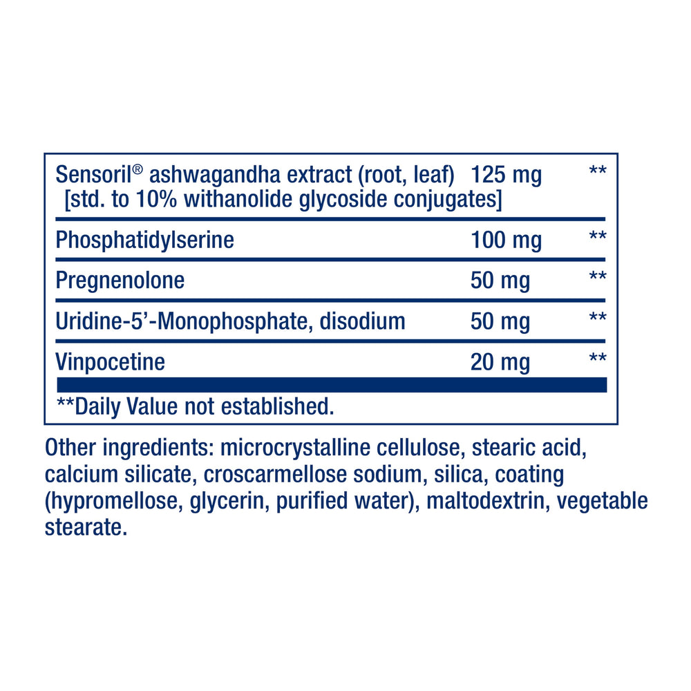Life Extension Cognitex Elite Pregnenolone bottle with non-GMO and gluten-free seals
