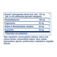 Life Extension Cognitex Elite Pregnenolone bottle with non-GMO and gluten-free seals