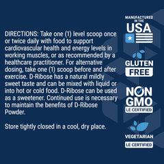 Life Extension D-Ribose powder ideal for post-workout energy support