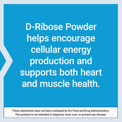 Life Extension D-Ribose powder jar close-up highlights purity