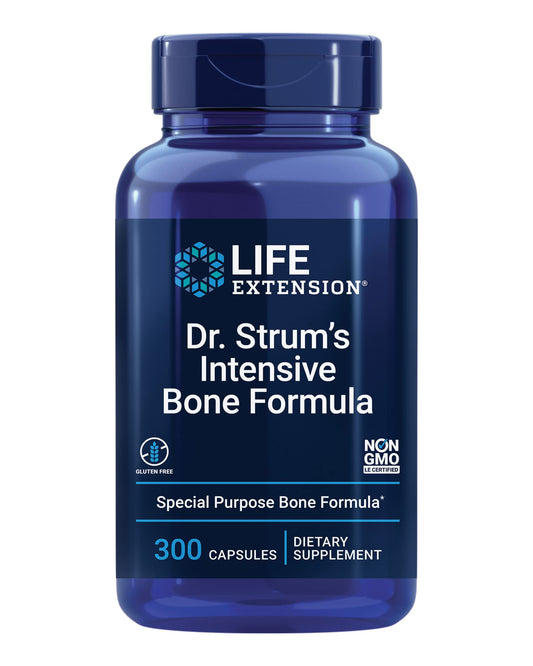 Life Extension Dr. Strum's Intensive Bone Formula bottle for daily bone health support