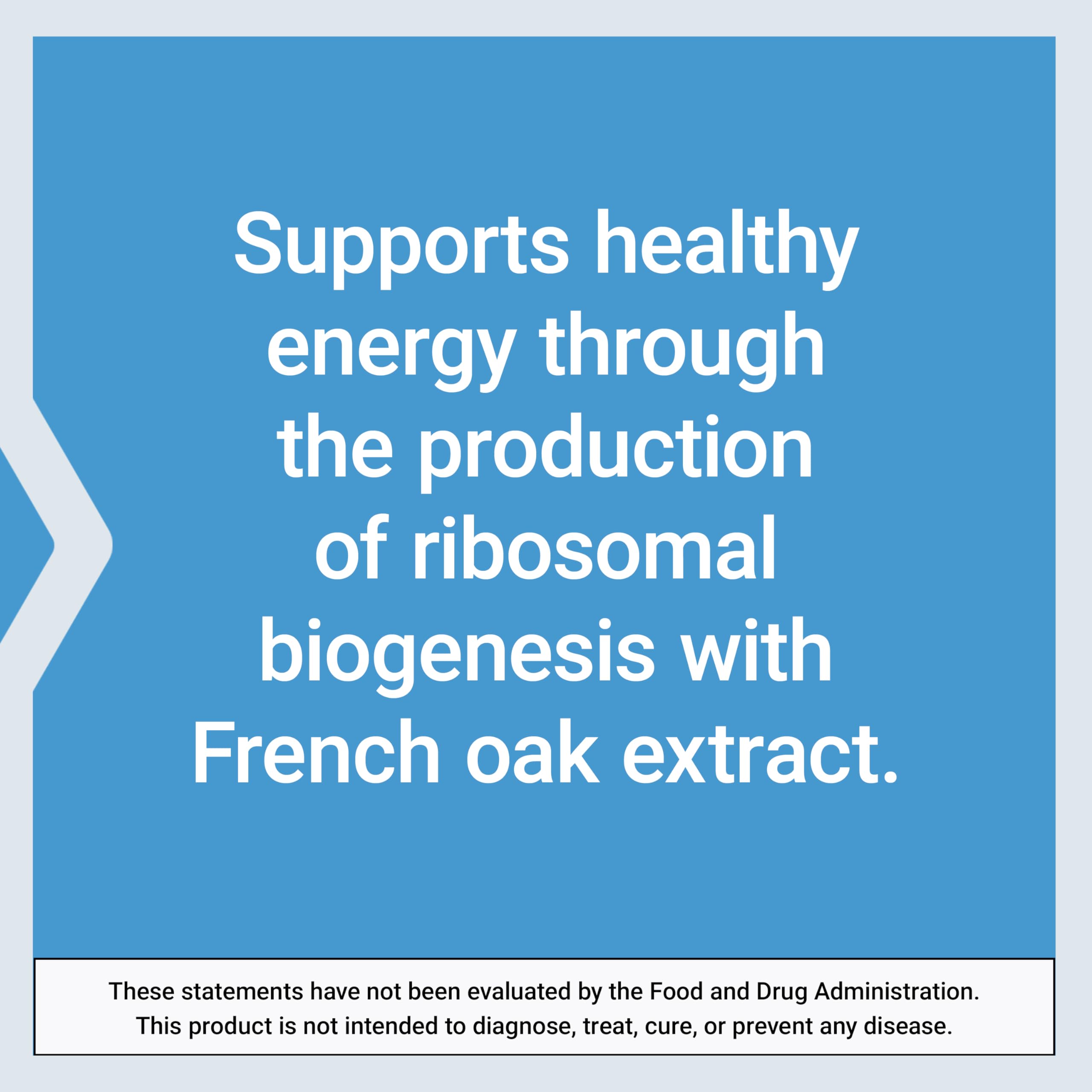 EnergyGain ingredients list highlighting French oak extract