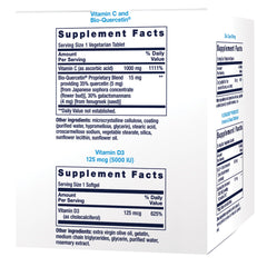 Life Extension Immune Packs vitamin C with quercetin blend for immune support.