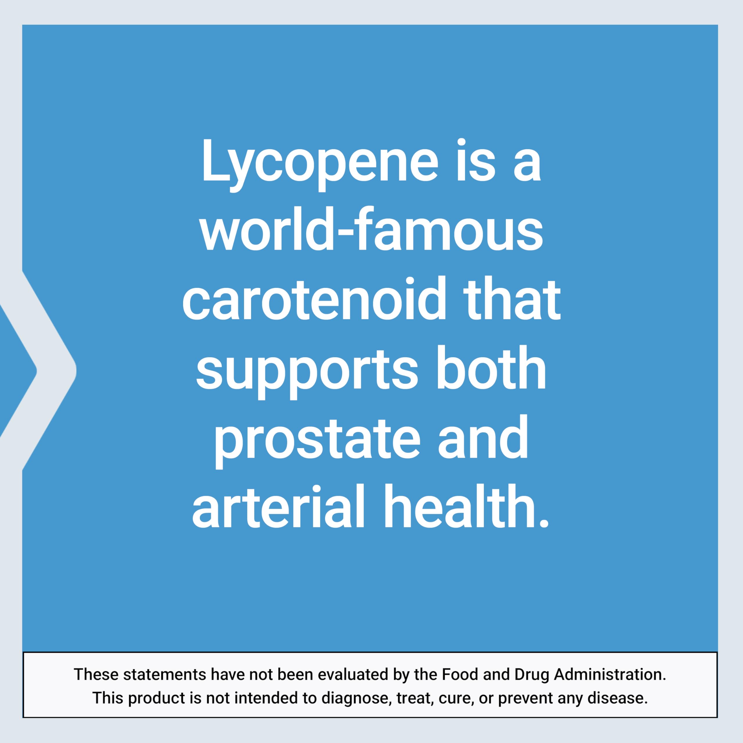 Nutrition panel shows 15 mg lycopene per serving in Mega Lycopene.