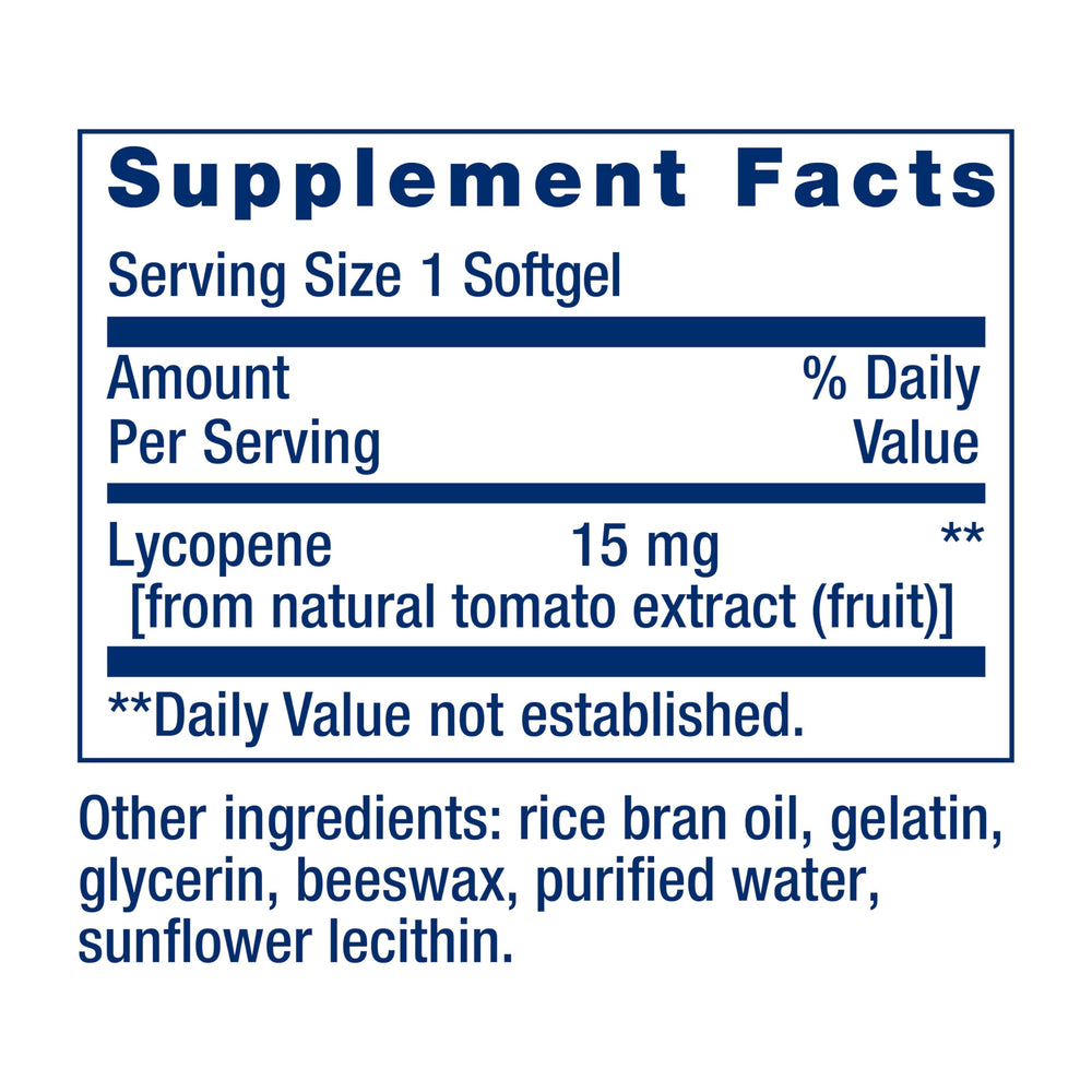 Close-up of Mega Lycopene capsules highlighting antioxidant protection.