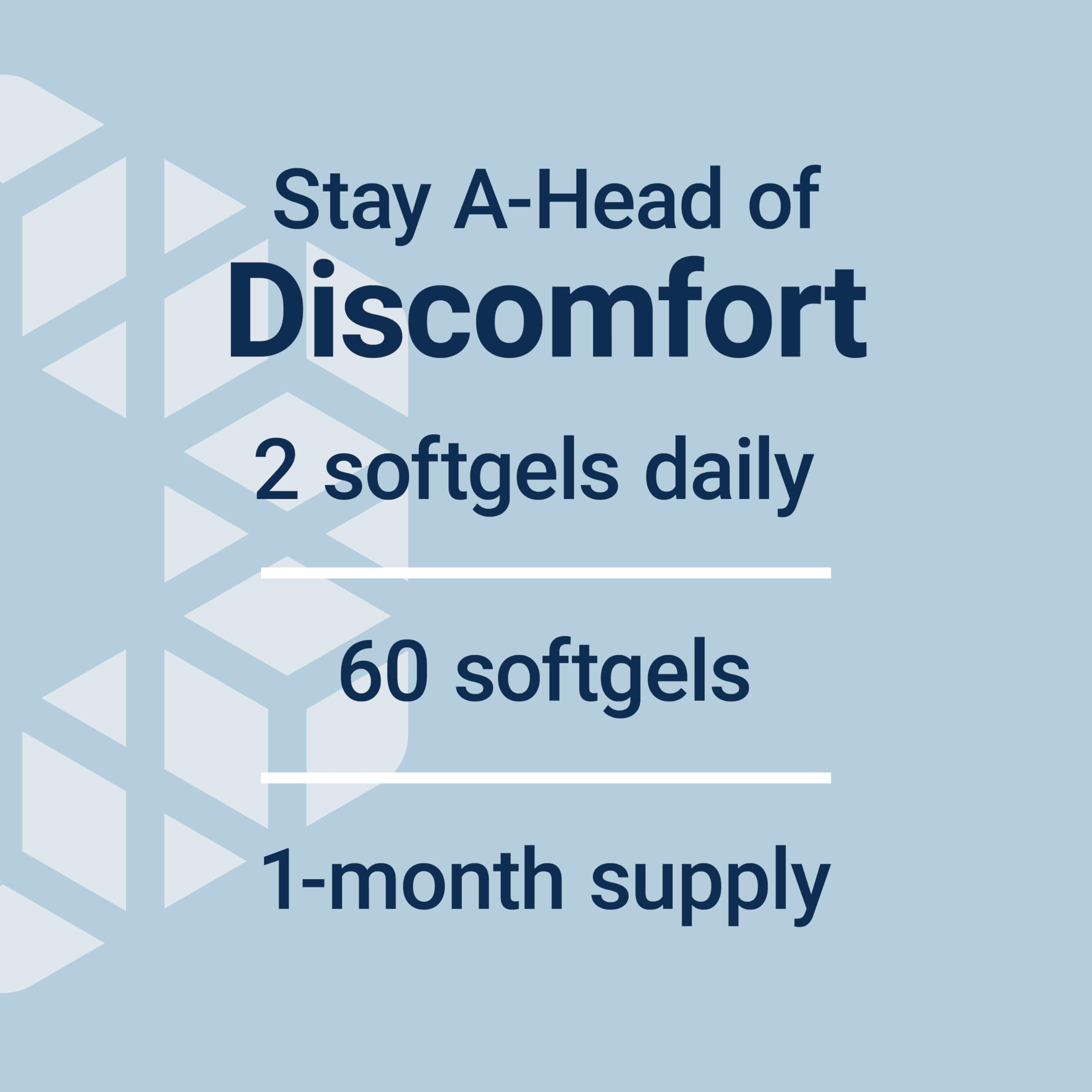 Life Extension Migra-Eeze with ginger signals balanced support for head comfort.