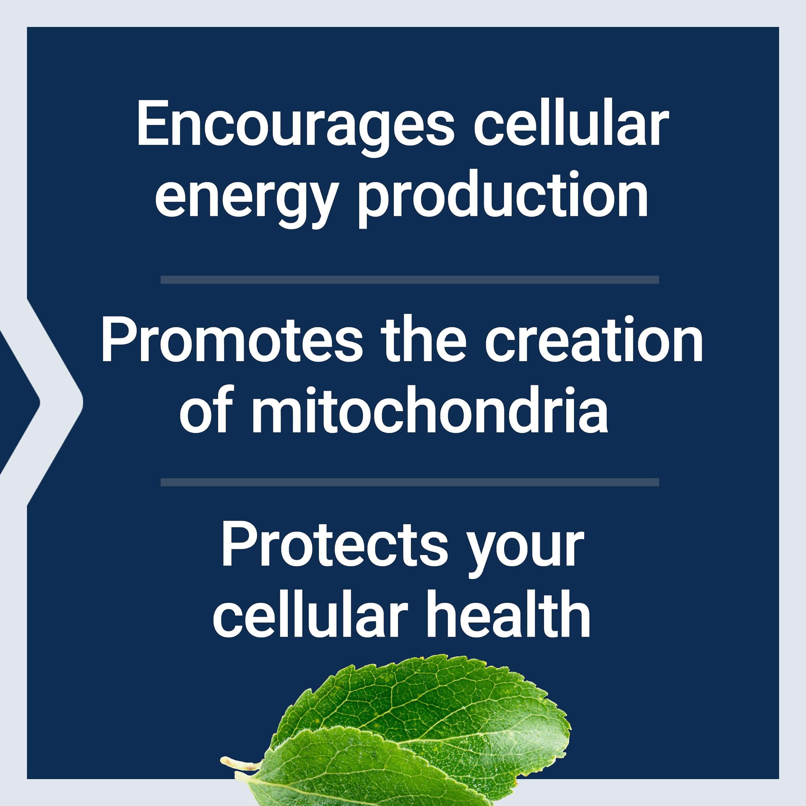Life Extension Mitochondrial Energy Optimizer label shows non-GMO and gluten-free traits