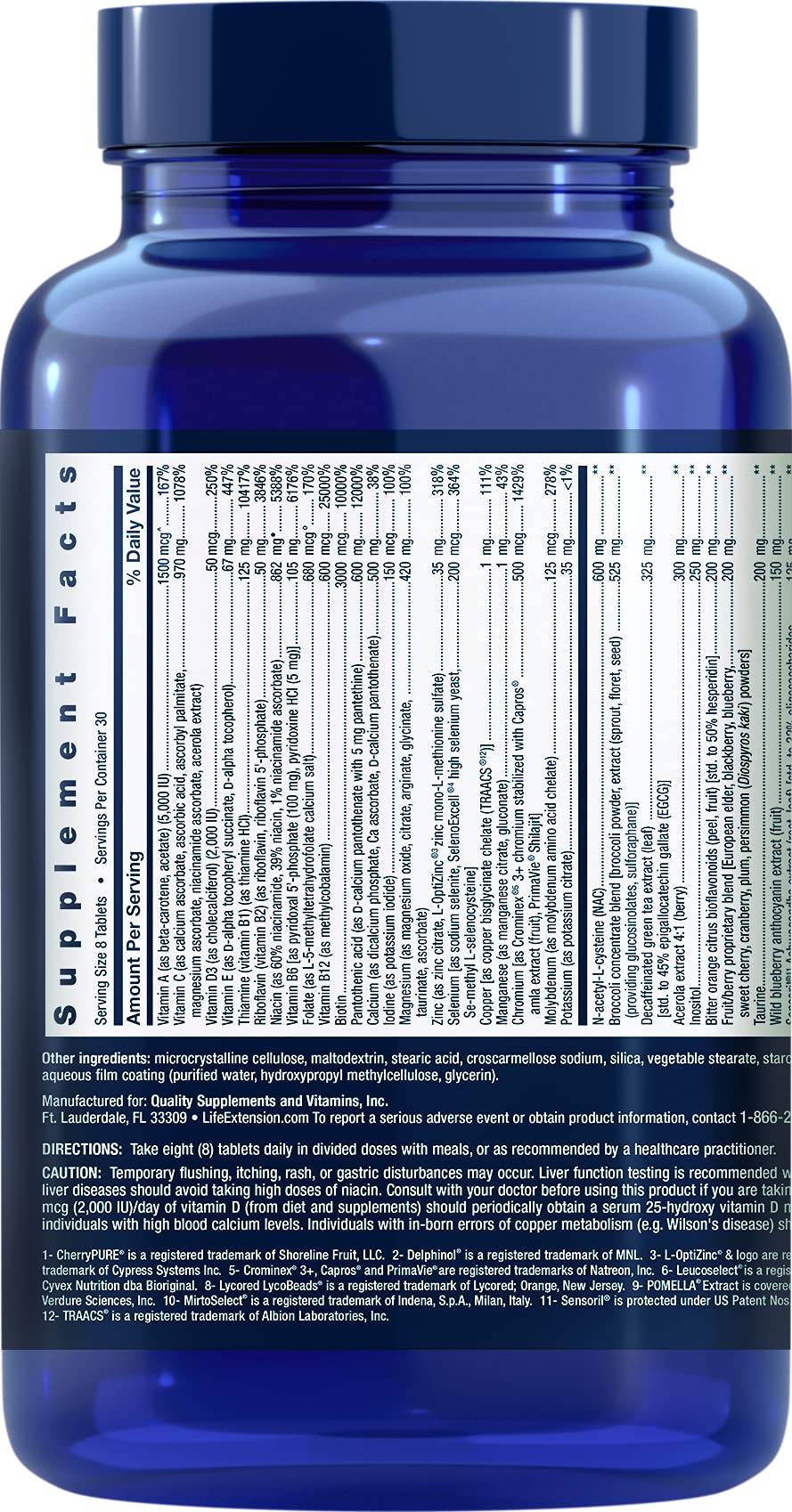 Life Extension Mix daily nutrition tablets shown for comprehensive, whole-body nourishment.