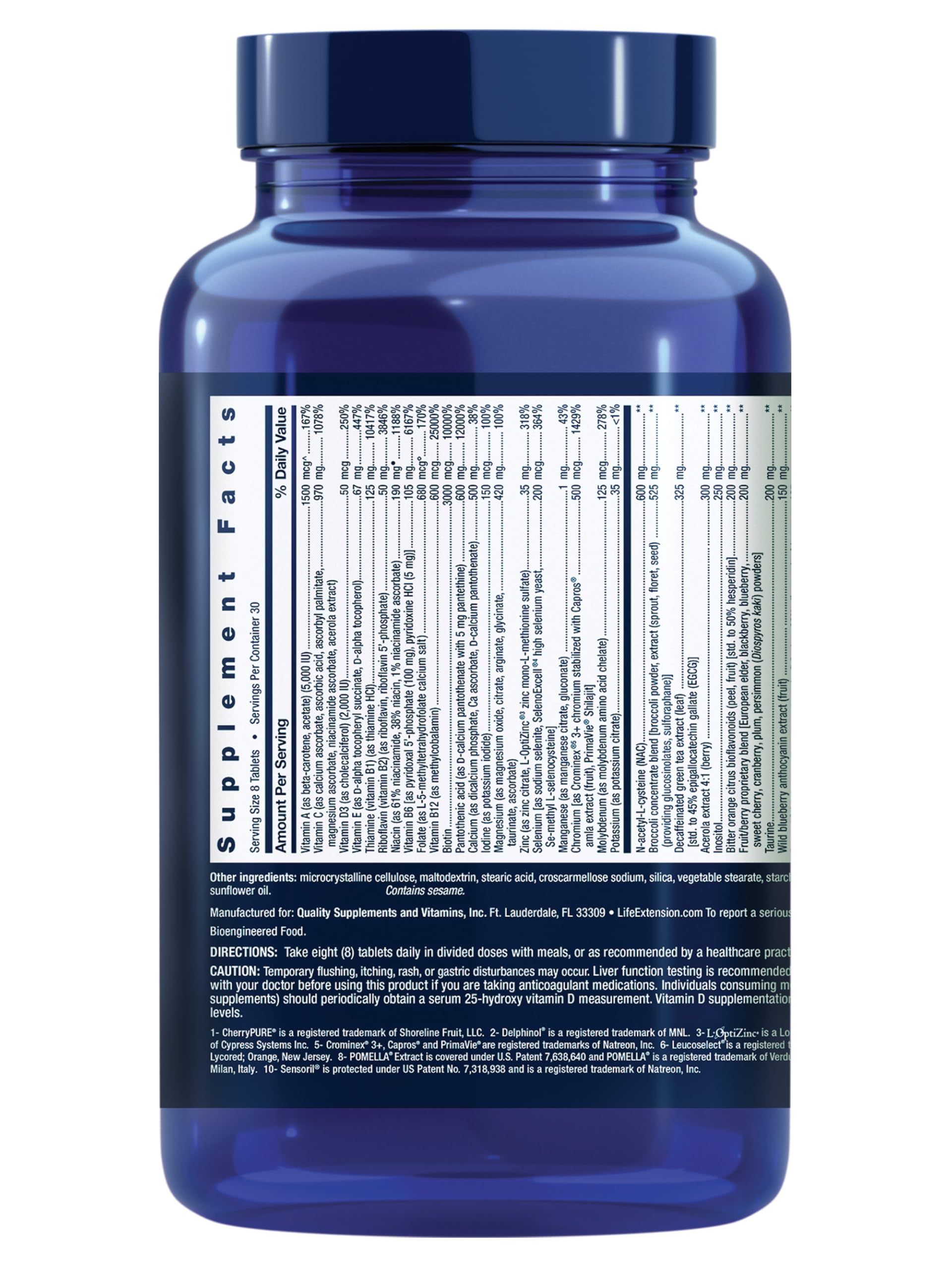 Life Extension Mix tablets gluten-free label emphasizing allergen-friendly daily nutrition